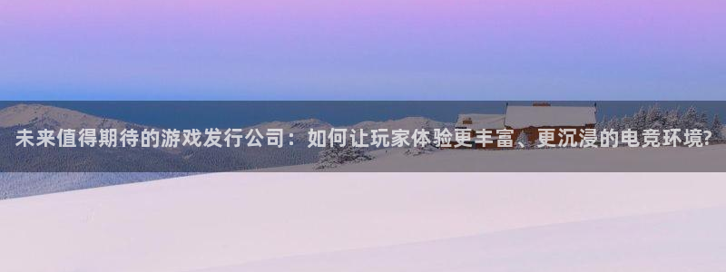 非凡游戏登录注册账号是什么：未来值得期待的游戏发行公司：如何让玩家体验更丰富、更沉浸的电竞环境?